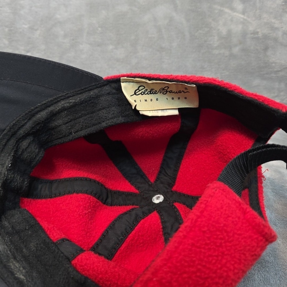 Vintage Eddie‎ Bauer Fleece Hat Hiking Outdoor Camping Gorpcore Made In The USA - Picture 5 of 6